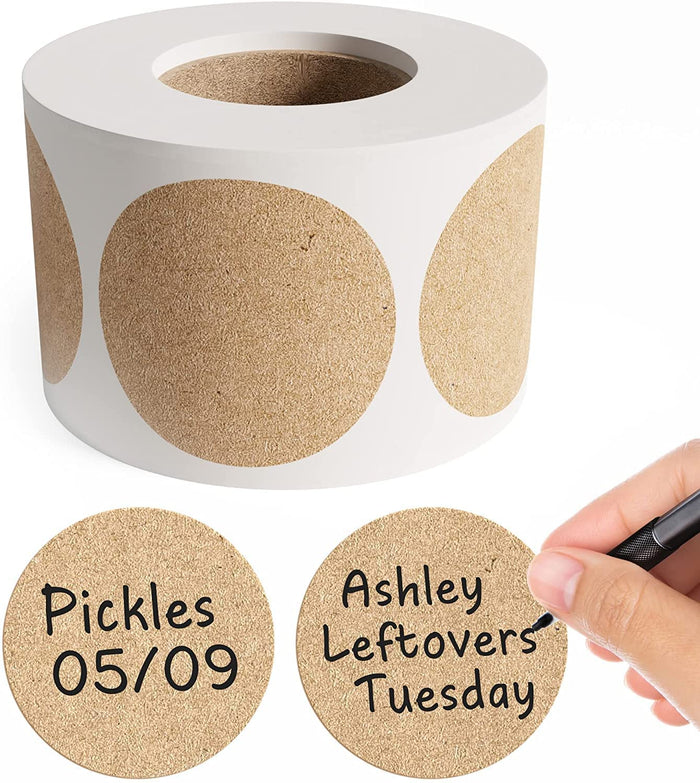 Dissolvable Kraft Canning Labels - 1.5" / 200