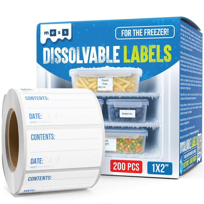 Dissolvable Freezer Labels